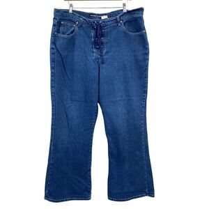 Y2K Second Generation Jeans Womens Size 22 Wide Leg Lace Up Front Bareback
